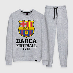 Костюм хлопковый женский Barcelona Football Club, цвет: меланж
