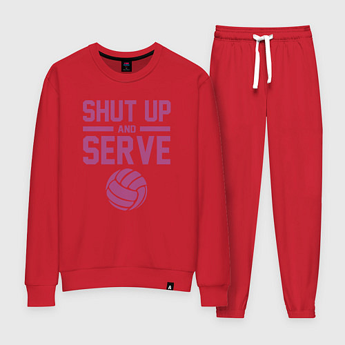 Женский костюм Shut Up And Serve / Красный – фото 1