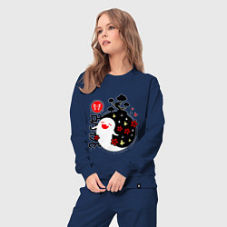 Костюм хлопковый женский ГЕНШИН ИМПАКТ ДУХИ, цвет: тёмно-синий — фото 2