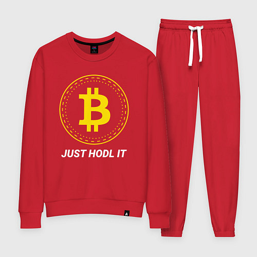 Женский костюм Just Hodl It - Биткойн / Красный – фото 1