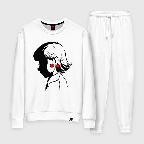 Женский костюм Amlie девочка Амели и черешня / Белый – фото 1