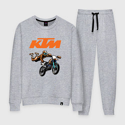 Костюм хлопковый женский KTM МОТОКРОСС Z, цвет: меланж