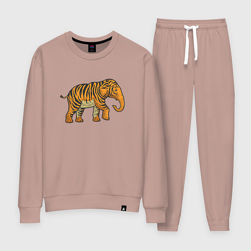 Женский костюм Тигровый слон / Пыльно-розовый – фото 1