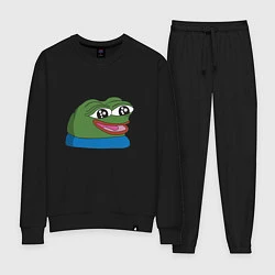 Костюм хлопковый женский Pepe happy Пепе хеппи, цвет: черный