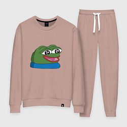 Костюм хлопковый женский Pepe happy Пепе хеппи, цвет: пыльно-розовый