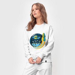 Костюм хлопковый женский SPACE X CREW-1, цвет: белый — фото 2
