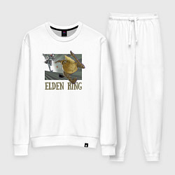 Костюм хлопковый женский Elden Ring Pot Горшок, цвет: белый