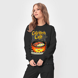 Костюм хлопковый женский Calcifer cook, цвет: черный — фото 2