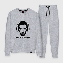 Костюм хлопковый женский Dr House music, цвет: меланж