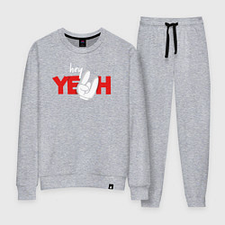 Костюм хлопковый женский Hey Yeah!, цвет: меланж