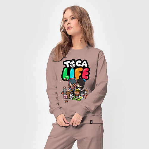 Женский костюм Toca Life / Пыльно-розовый – фото 3