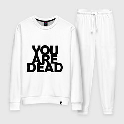 Костюм хлопковый женский DayZ: You are Dead, цвет: белый
