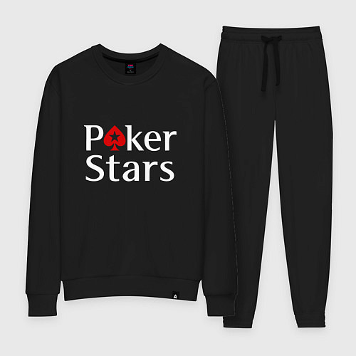 Женский костюм PokerStars логотип / Черный – фото 1