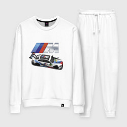 Костюм хлопковый женский BMW Great Racing Team, цвет: белый