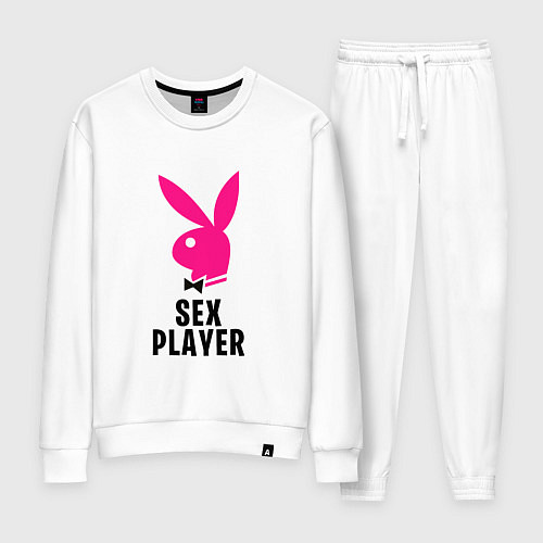 Женский костюм СЕКС ИГРОК PLAYBOY / Белый – фото 1