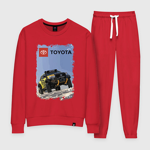 Женский костюм Toyota Racing Team, desert competition / Красный – фото 1