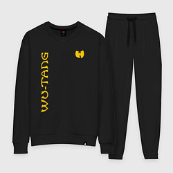 Костюм хлопковый женский WU TANG CLAN LOGO YELLOW, цвет: черный