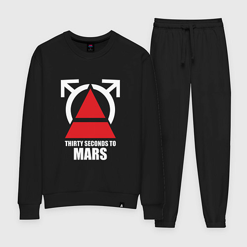 Женский костюм 30 Seconds To Mars Logo / Черный – фото 1