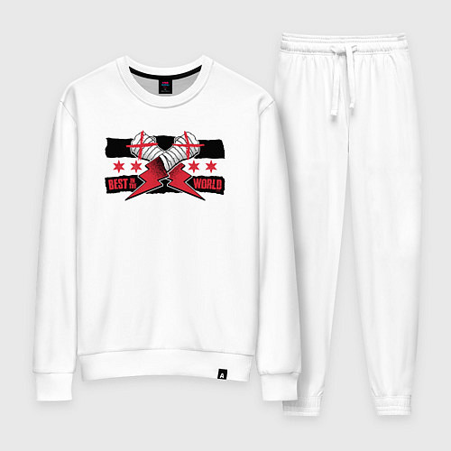 Женский костюм CM Punk AEW BITW / Белый – фото 1