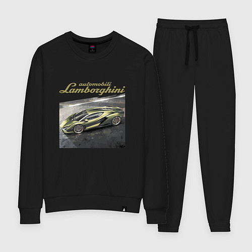 Женский костюм Lamborghini Motorsport sketch / Черный – фото 1