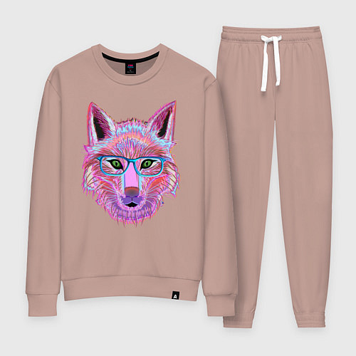 Женский костюм Neon fox in glass / Пыльно-розовый – фото 1