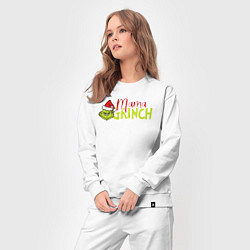 Костюм хлопковый женский Mama Grinch Family, цвет: белый — фото 2