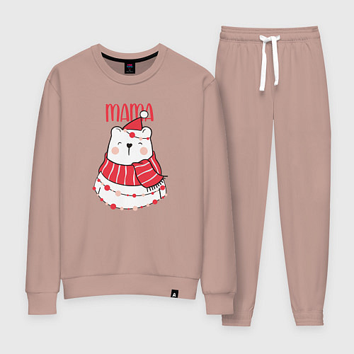 Женский костюм Family Mama Bear / Пыльно-розовый – фото 1