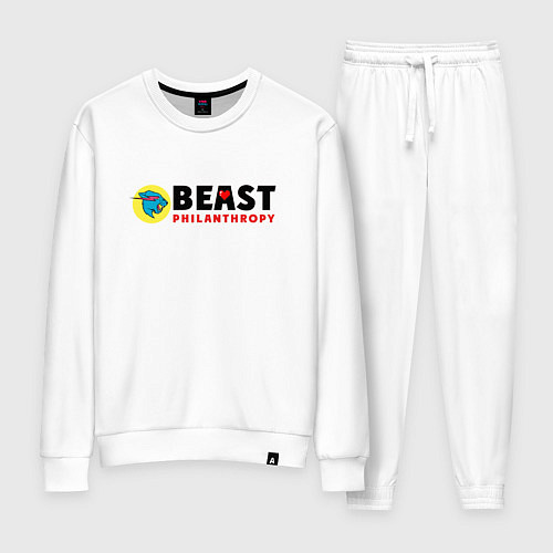 Женский костюм Mr Beast Philanthropy / Белый – фото 1