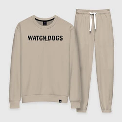 Костюм хлопковый женский Watch Dogs, цвет: миндальный