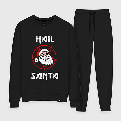 Женский костюм HAIL SANTA CLAUS ГРЕШНЫЙ САНТА / Черный – фото 1