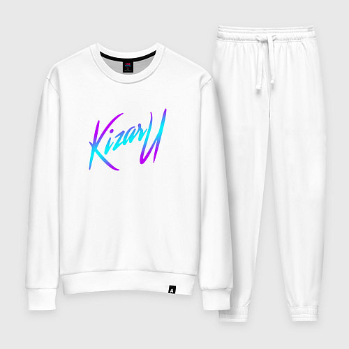 Женский костюм КИЗАРУ НЕОН ЛОГО KIZARU NEON LOGO / Белый – фото 1