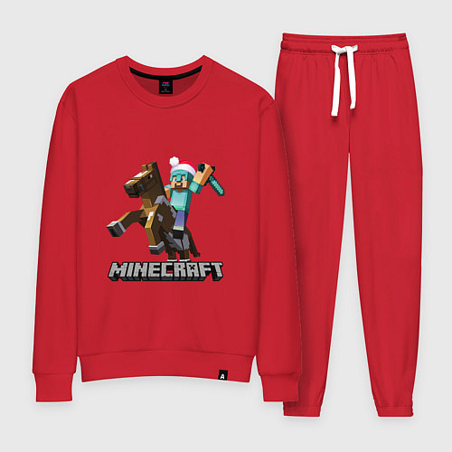 Женский костюм MINECRAFT НОВЫЙ ГОД 2022 МАЙНКРАФТ / Красный – фото 1