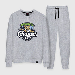 Костюм хлопковый женский Kane County Cougars - baseball team, цвет: меланж