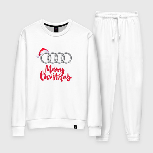 Женский костюм AUDI MERRY CHRISTMAS / Белый – фото 1