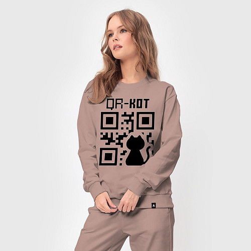 Женский костюм QR КОТ КОТЕНОК / Пыльно-розовый – фото 3