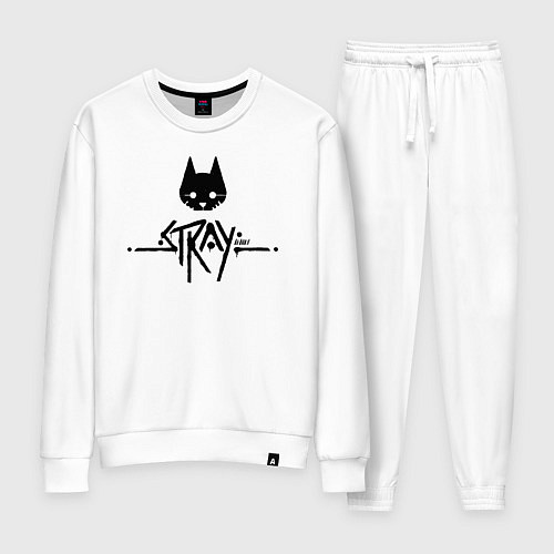 Женский костюм Stray: Black Logo / Белый – фото 1