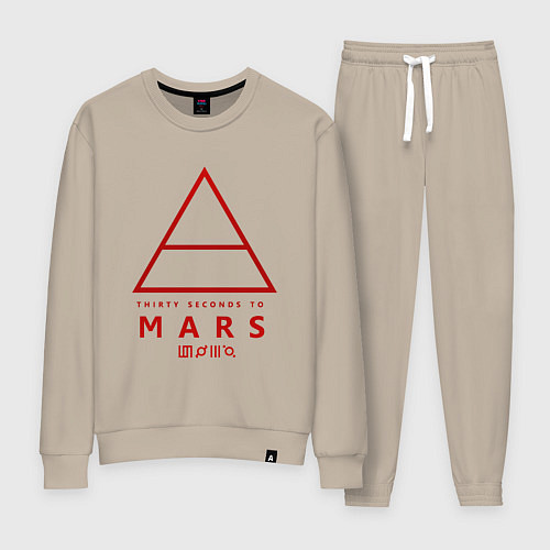 Женский костюм 30 Seconds to Mars рок / Миндальный – фото 1