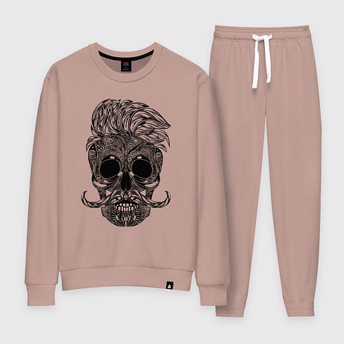 Женский костюм Skull hipster / Пыльно-розовый – фото 1