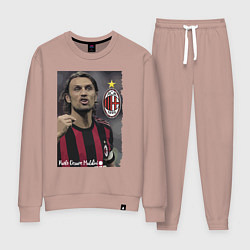 Костюм хлопковый женский Paolo Cesare Maldini - Milan, captain, цвет: пыльно-розовый