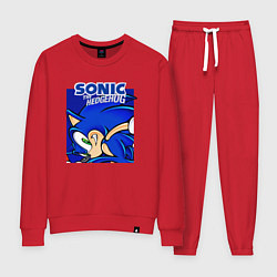 Костюм хлопковый женский Sonic Adventure Sonic, цвет: красный