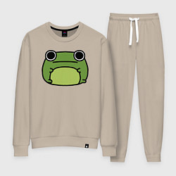 Костюм хлопковый женский Frog Lucky, цвет: миндальный