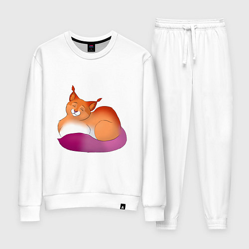 Женский костюм Гордая кошка / Белый – фото 1