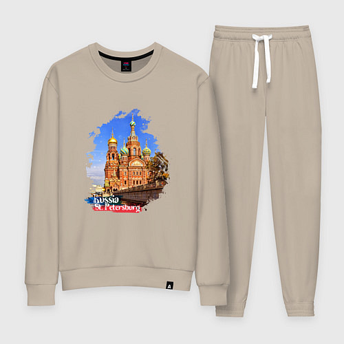 Женский костюм Путешествие Санкт-Петербург Россия / Миндальный – фото 1