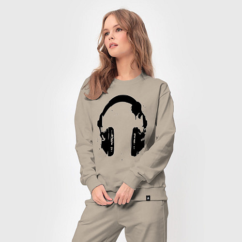 Женский костюм Headphones наушники / Миндальный – фото 3