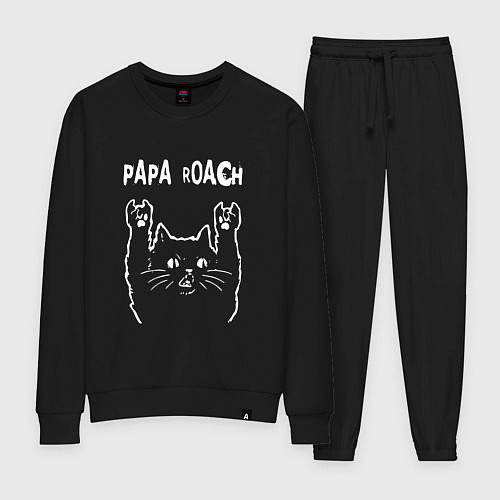 Женский костюм Papa Roach Рок кот / Черный – фото 1