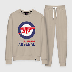 Костюм хлопковый женский Arsenal The Gunners, цвет: миндальный