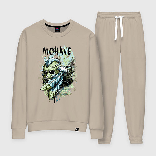 Женский костюм Череп с ирокезом / Миндальный – фото 1