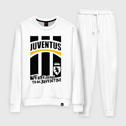 Костюм хлопковый женский Juventus Ювентус, цвет: белый