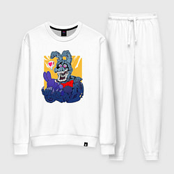 Костюм хлопковый женский Аниматроник Кролик Бонни, цвет: белый