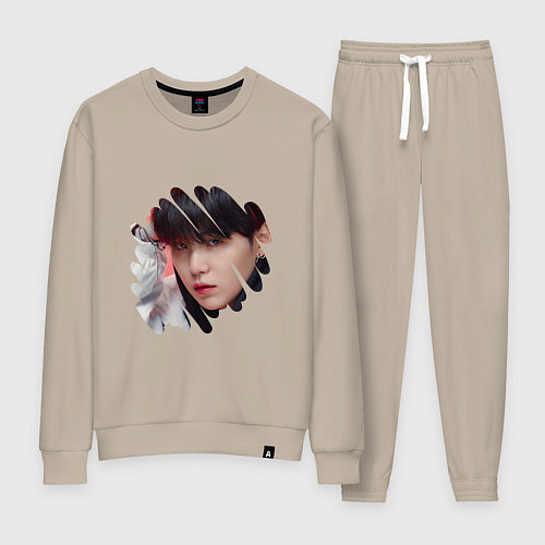 Женский костюм Agust D SUGA BTS / Миндальный – фото 1